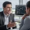 Telecom consultant advising client